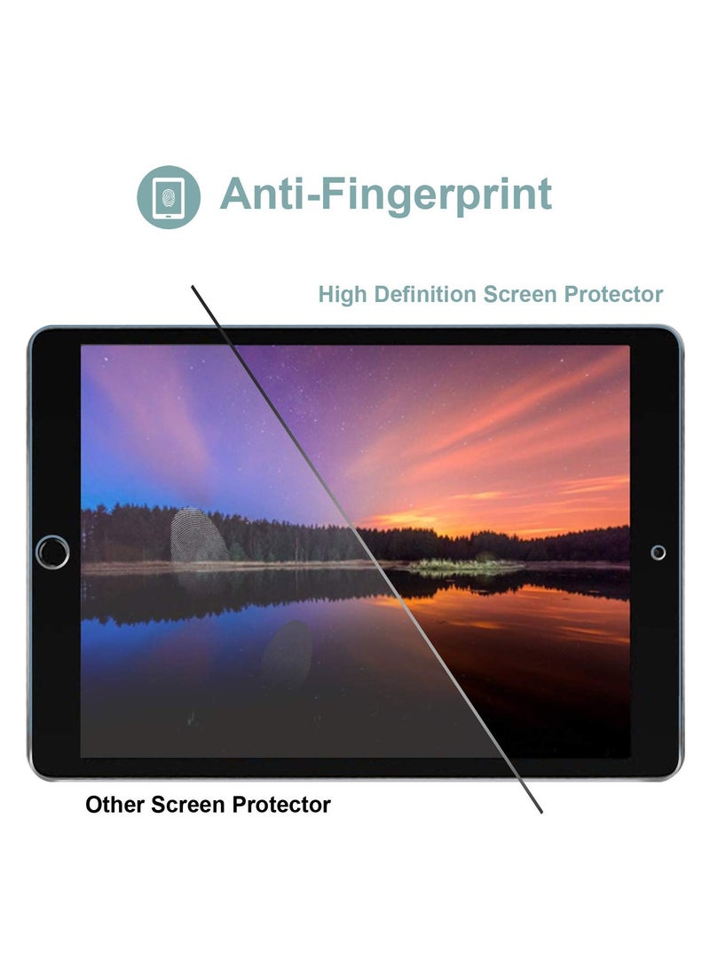 Procases New Ipad 10.2 Inch Folio Case With Tempered Glass Screen Protector Slim Stand Protective Cover Black - Image 3