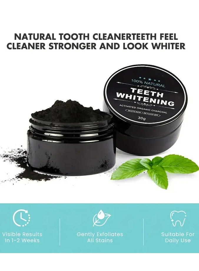 Rozino Coconut Shell Activated Carbon, Whitening Teeth Powder, Deep Cleans, Fresh Breath, No Fragrance, Reusable, Suitable for Toothbrushes And Tongue Cleaners Coconut Shell Activated Carbon, Whitening Teeth Powder, Deep Cleans, Fresh Breath, No Fragrance - Image 4