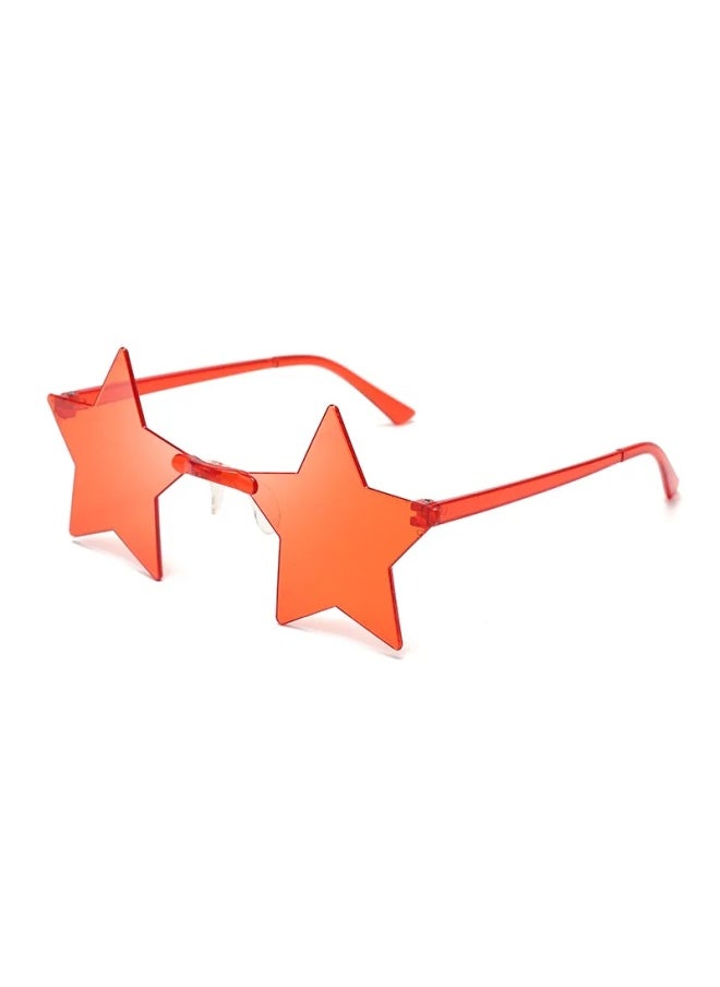 Generic - Star Shape Rimless Sunglasses Funny Pentagram Eyewear Óculos De Natal Decoração Óculos De Festa Gafas De Sol Para Hombre-Lenses Color:Gold - Image 1