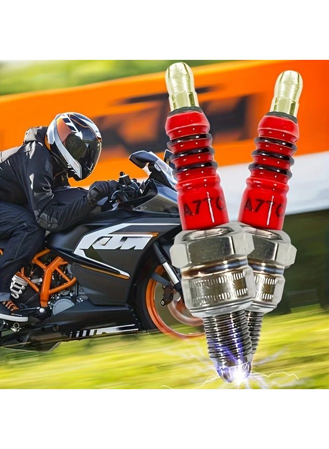 High Performance Three Wire Three Claw A7TC Spark Plug 1pc Stainless Steel For 50Cc To 150Cc Vehicles - Image 2