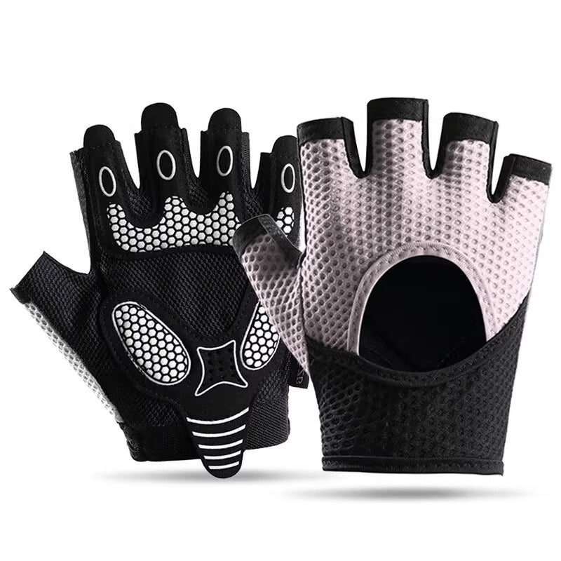 Sports Gloves With Air Cushion Anti Slip Wear Resistant Protection For Fitness Cycling And Outdoor Activities - Image 1