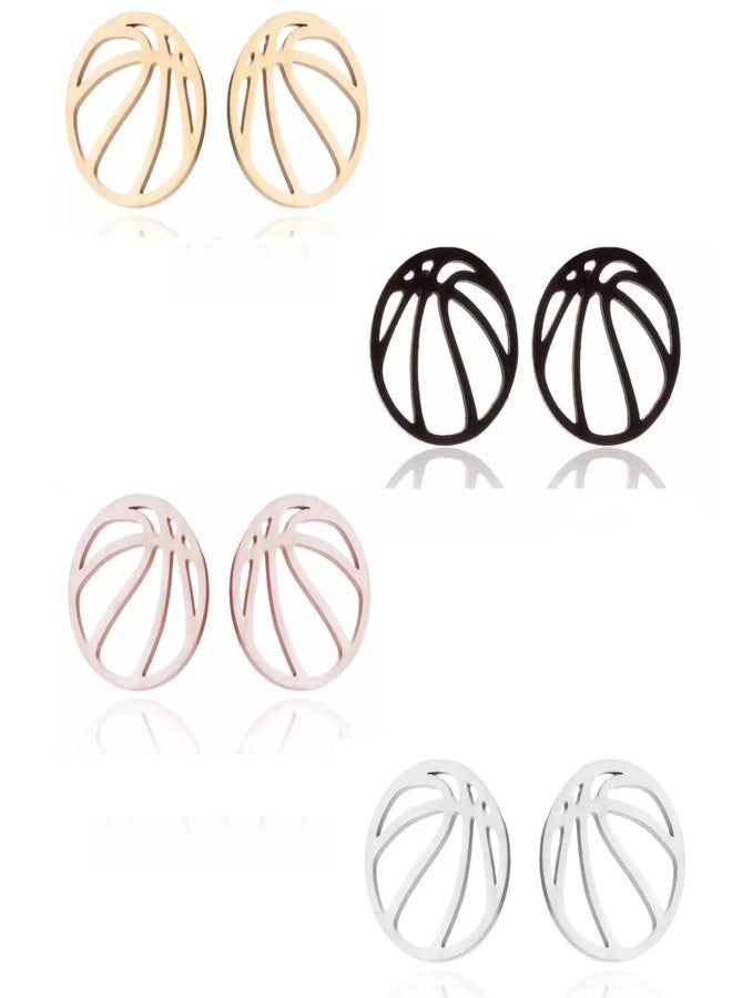Mall of Style Basketball Earrings for Moms - Basket Ball Earrings - Sports Jewelry (Basketball - Saver) - Image 1