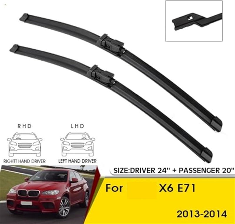 Wivplex Car Front Wiper Blades for X6 E71 2013-2014 - Image 2