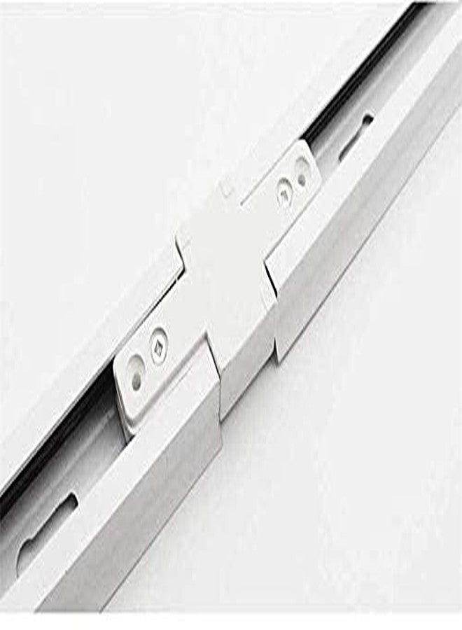 RADIANT LED Track/Trackline/Trackway Connector/Jointer for LED Track Lights Corner Connector for 2-Wire Lighting Track Rail (White Body, Straight Connector) - Image 1
