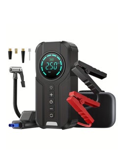 Jump Starter مع ضاغط هواء 1000A 12V 150PSI 29.6Wh بطارية السيارة Jump Starter 3.0L الغاز والديزل Smart Jumper مع شاشة عرض وإضاءة الطوارئ