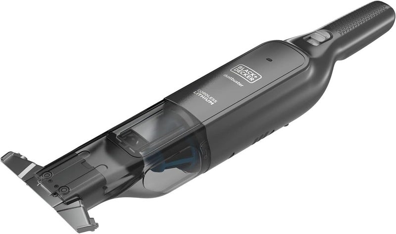 BLACK+DECKER cordless 12v handheld dustbuster vacuum, 22 air watts,14 mins runtime, ultra wide extendable nozzle, charging base with 2.0ah battery hlvc320b11-gb - Image 1