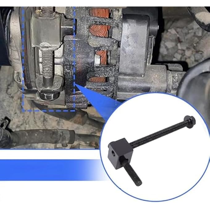Luocute Alternator Pump Belt Pulley Adjuster Kit, Generator Mount Bracket Nut Compatible for 2001-2006 Accent 2000-2007 Rio 2006-2007, Automotive Replacement Alternators - Image 2