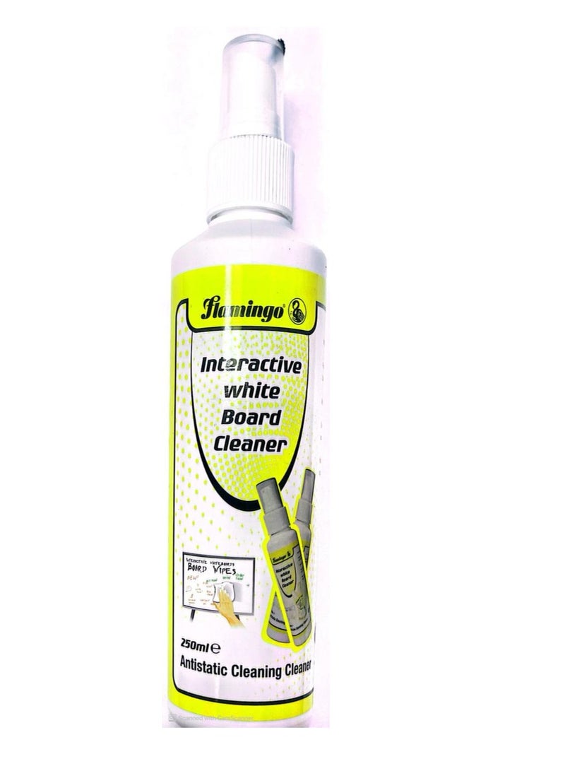Flamingo Interactive Whiteboard Cleaner Spray 250ml Content - Image 1