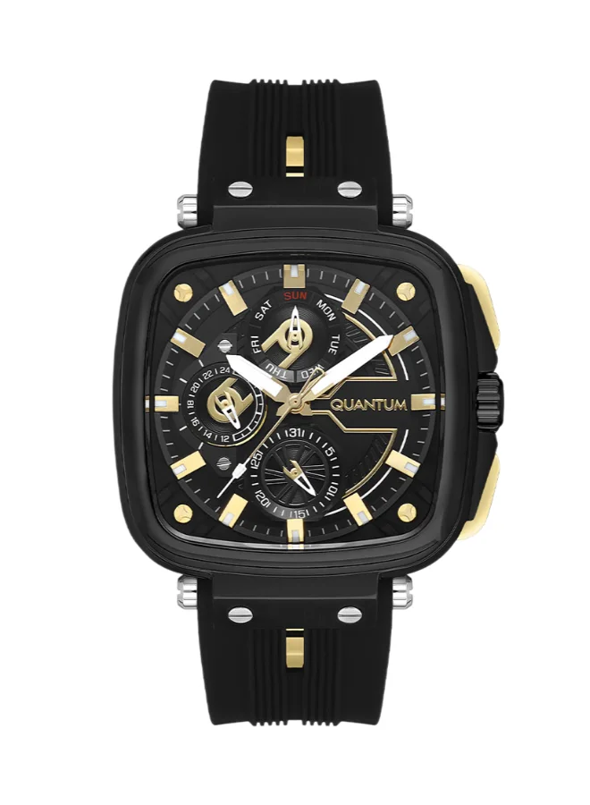 Quantum Men's Silicone Multifunction Watch PWG1014.651 - 44 mm