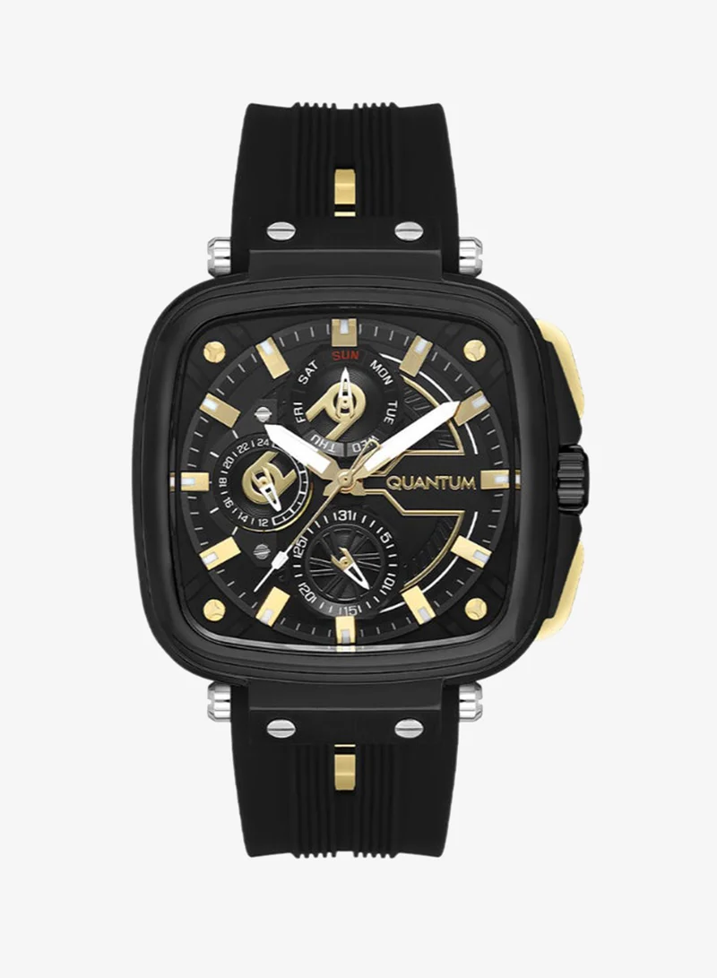 Quantum Men's Silicone Multifunction Watch PWG1014.651 - 44 mm
