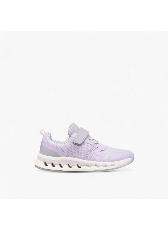 Kappa Girls' Logo Detail Sports Shoes with Hook and Loop Closure  - Image 3
