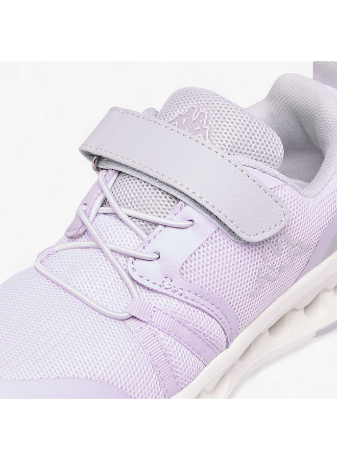 Kappa Girls' Logo Detail Sports Shoes with Hook and Loop Closure  - Image 4