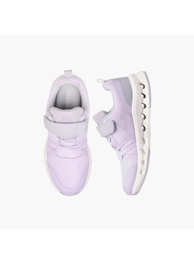كابا Girls' Logo Detail Sports Shoes with Hook and Loop Closure