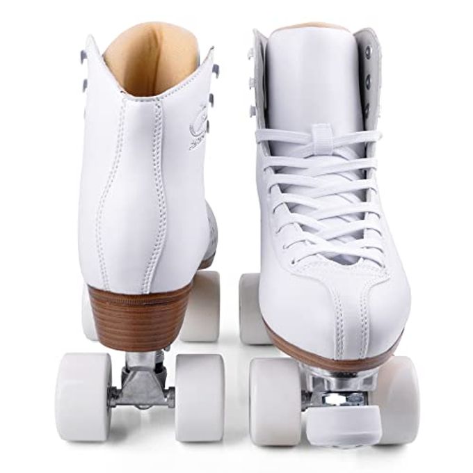 PAPAISON Roller Skates For Women And Girls, Deluxe 2 Layer Microfiber Leather Double Row-Classic Roller Skates For Men, Professional Outdoor Indoor Quad-Skates For Kids & Adults - Image 5