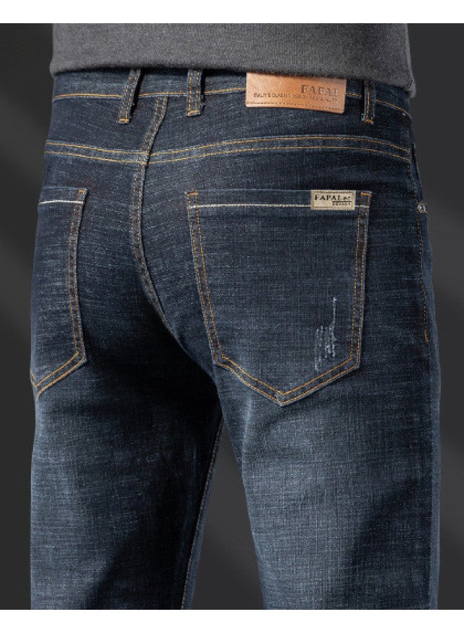Fapai Spring And Autumn Men's Jeans Casual Height-enhancing Simple Slim Stretch Men's Skinny Jeans - Image 1