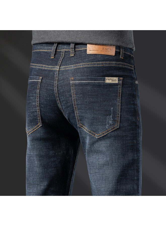 Fapai Spring And Autumn Men's Jeans Casual Height-enhancing Simple Slim Stretch Men's Skinny Jeans - Image 2