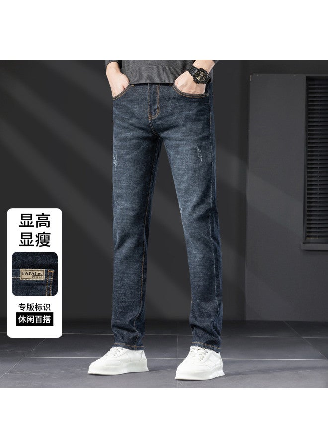 Fapai Spring And Autumn Men's Jeans Casual Height-enhancing Simple Slim Stretch Men's Skinny Jeans - Image 5