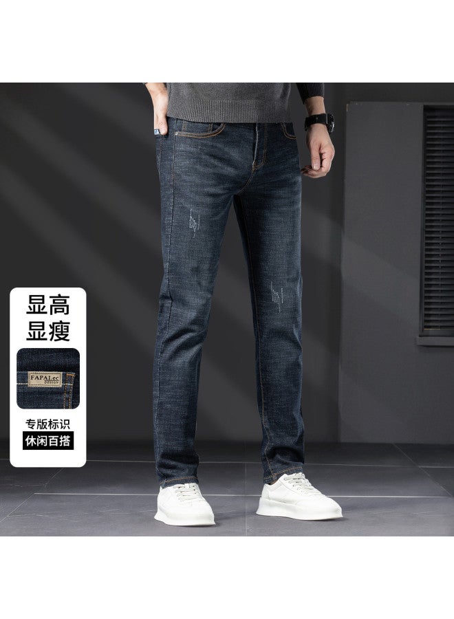 Fapai Spring And Autumn Men's Jeans Casual Height-enhancing Simple Slim Stretch Men's Skinny Jeans - Image 3