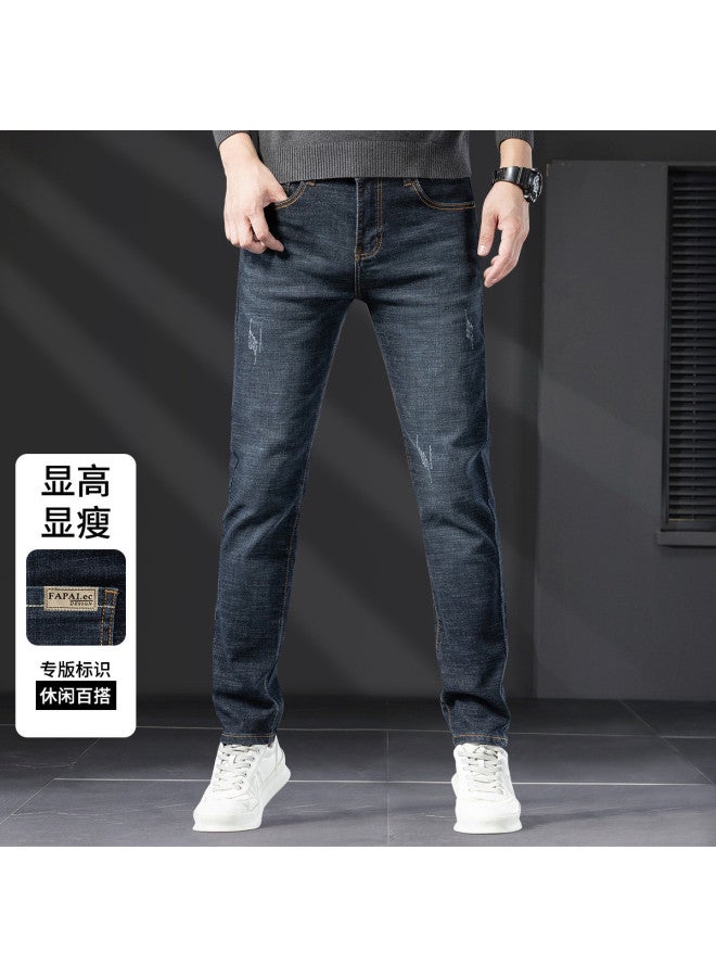 Fapai Spring And Autumn Men's Jeans Casual Height-enhancing Simple Slim Stretch Men's Skinny Jeans - Image 4