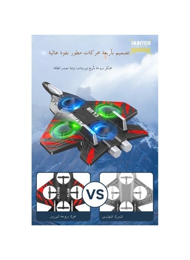 Durable Foam Remote Control Airplane for Kids, Anti-Crash RC Plane, Rechargeable with 4 Channel, Outdoor Hobbies Flying Toy Gift - Image 3
