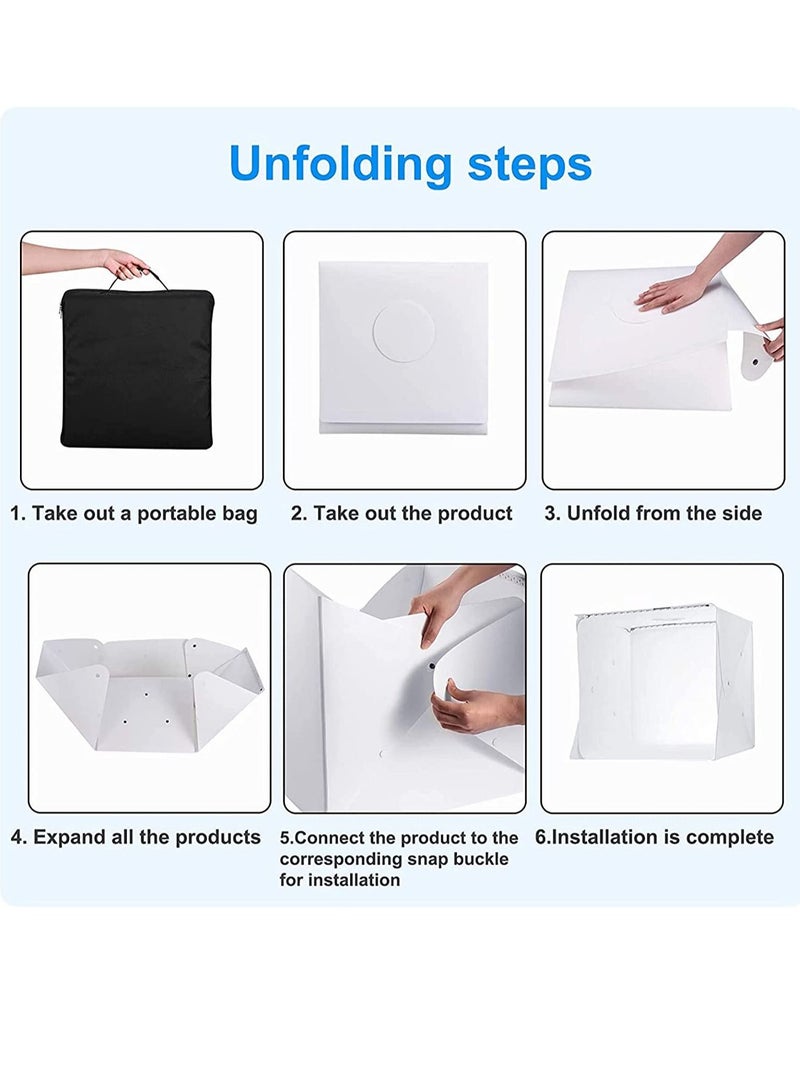 PULUZ 6 Background Folding Portable Photo Lighting Studio Shooting Tent Box 15*15  - Image 4