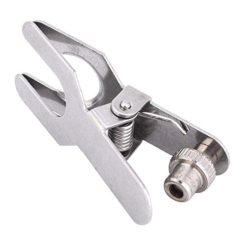 Hztyyier Stainless Steel Laboratory Clamp, 35mm Glass Ball Joint Clip, Silver Spherical Glassware Pinch Tool - Image 5