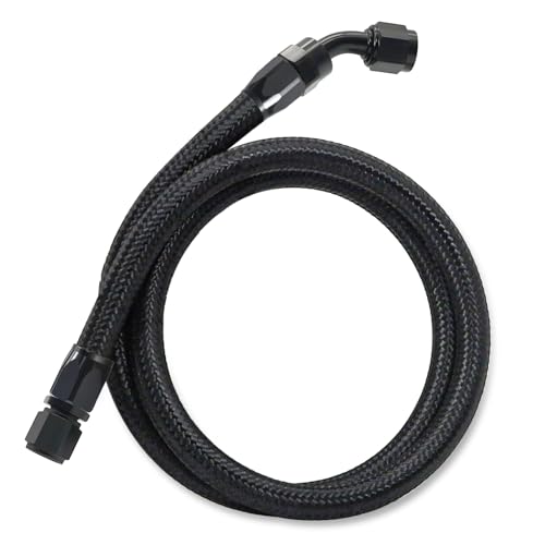 ZONBANG 6AN Fuel Line Kit CPE 2FT Assembled AN6 Braided Fuel Line with Hose End Fitting045 - Image 1