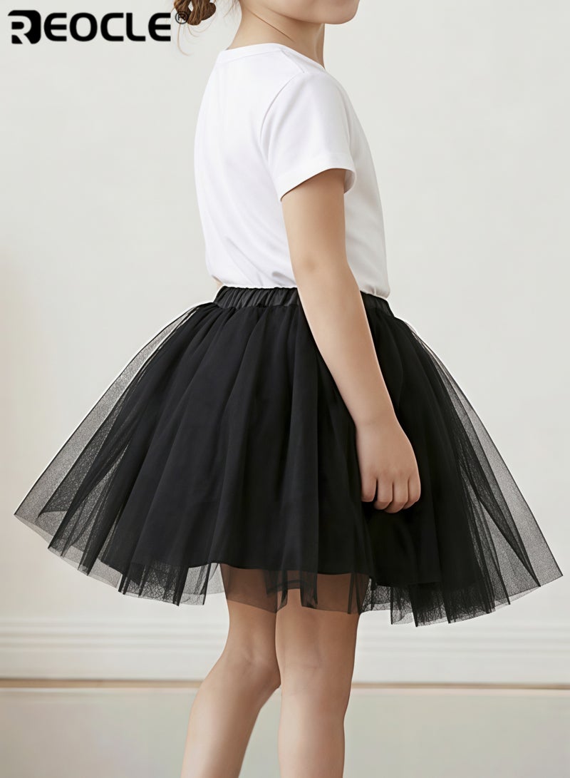 REOCLE Girl Tutu Skirt for Little Girls Fluffy Ballet Dress Up for Toddler Kids Children - Image 2