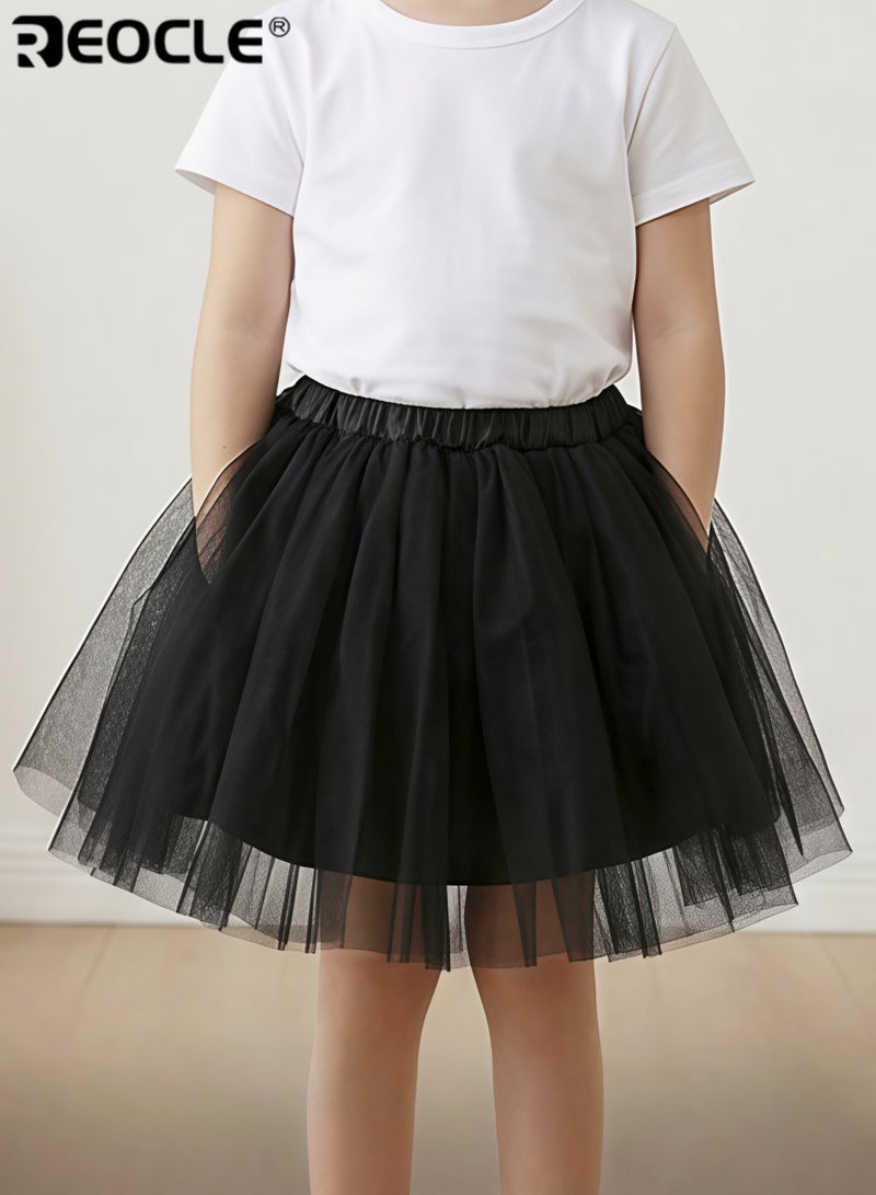 REOCLE Girl Tutu Skirt for Little Girls Fluffy Ballet Dress Up for Toddler Kids Children - Image 3