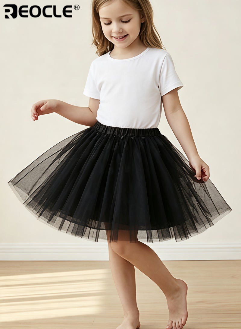 REOCLE Girl Tutu Skirt for Little Girls Fluffy Ballet Dress Up for Toddler Kids Children - Image 1