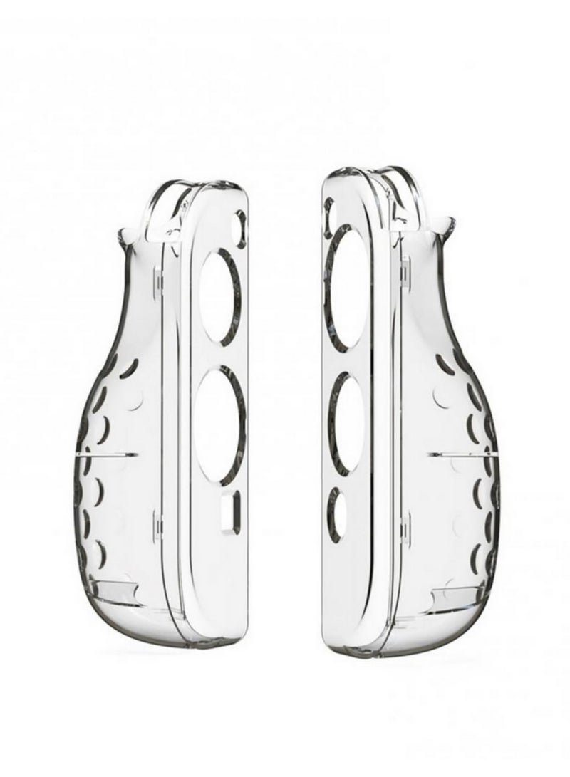 For Switch OLED TPU Case 360 Degree Protection Detachable Crystal Shell with Enhanced Grip Shockproof Scratch Resistant for Nintendo Switch OLED Transparent Cover Joy Con Handle - Image 2