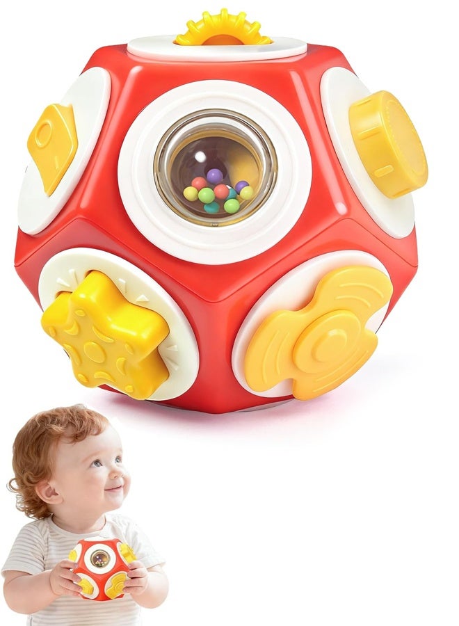 Busy Cube Busy Board for 1 Year Old, Montessori Sensory Toys Airplane Car Travel Activities For 12-18 Month Boy Girl Gifts Valentine Day's Gifts Easter Basket Stuffer Gift For Baby Toddler - Image 1