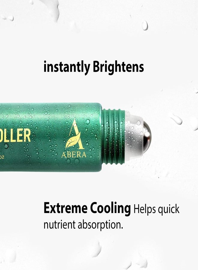 Abera Eye Roller Serum for Men - Eye Bags, Dark Circles & Puffiness Treatment - Mint Essence with Vitamin C & Peptides 0.34 fl oz 3 Box - Image 3