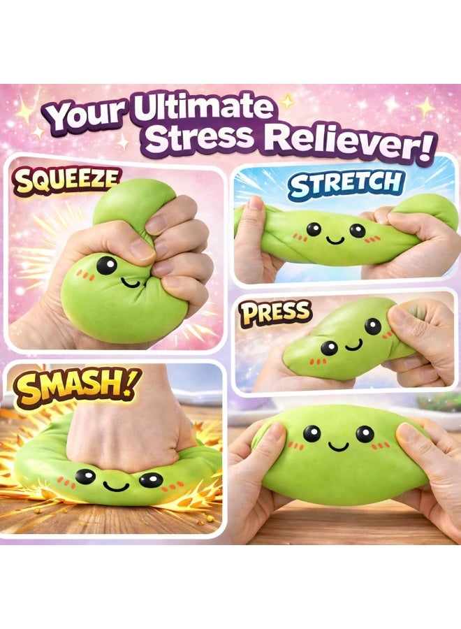 TOP ONE Dumpling Squishy Dumpling Stress Ball Steamed Stuffed Bun Stress Relief Squeezing Bun Toys For Halloween Project Tricking People Kid Playing - Image 3