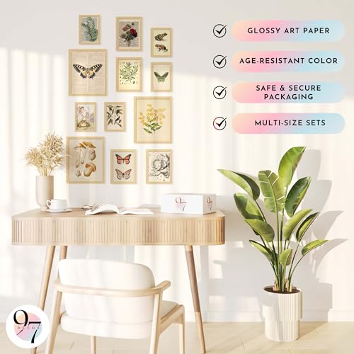 97 Decor Cottagecore Wall Decor - Vintage Fairycore Decorations, Boho Fairy Room Fantasy Prints, Nature Earthy Posters For Room Aesthetic, Mushroom Cottage Core Wall Art For Dorm Bedroom (unframed) - Image 5