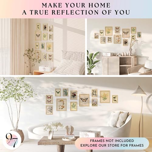 97 Decor Cottagecore Wall Decor - Vintage Fairycore Decorations, Boho Fairy Room Fantasy Prints, Nature Earthy Posters For Room Aesthetic, Mushroom Cottage Core Wall Art For Dorm Bedroom (unframed) - Image 4
