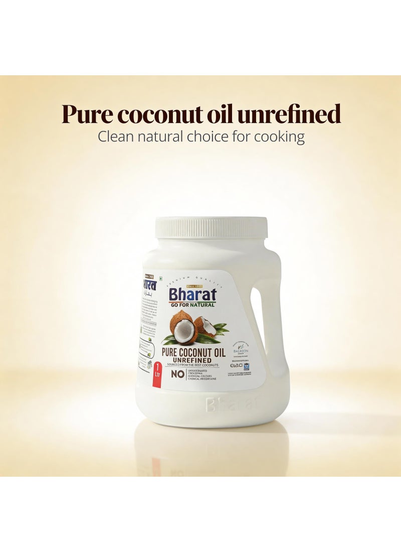 Bharat Pure Coconut Oil 1L - Image 5