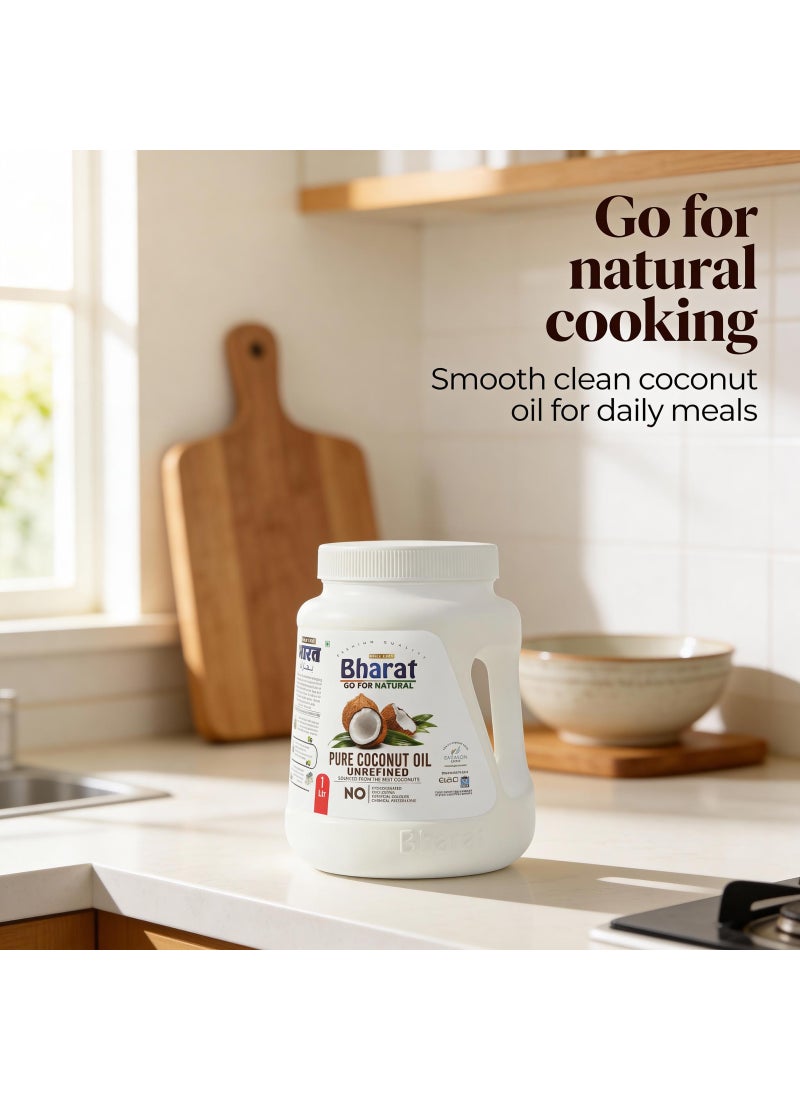 Bharat Pure Coconut Oil 1L - Image 4