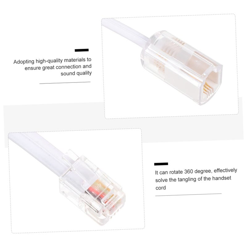 2 Pack Telephone Cord Detangler 360 Degree Rotating Anti Tangle Cable Untangler For Landline Reliable Phone Cord Management - Image 5