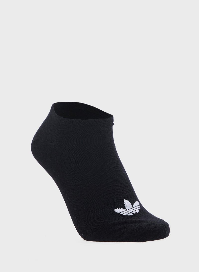adidas Originals جوارب أديداس لاينر 3 قطع بيضاء أصلية - Image 2