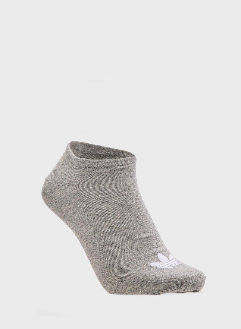 adidas Originals جوارب أديداس لاينر 3 قطع بيضاء أصلية - Image 3