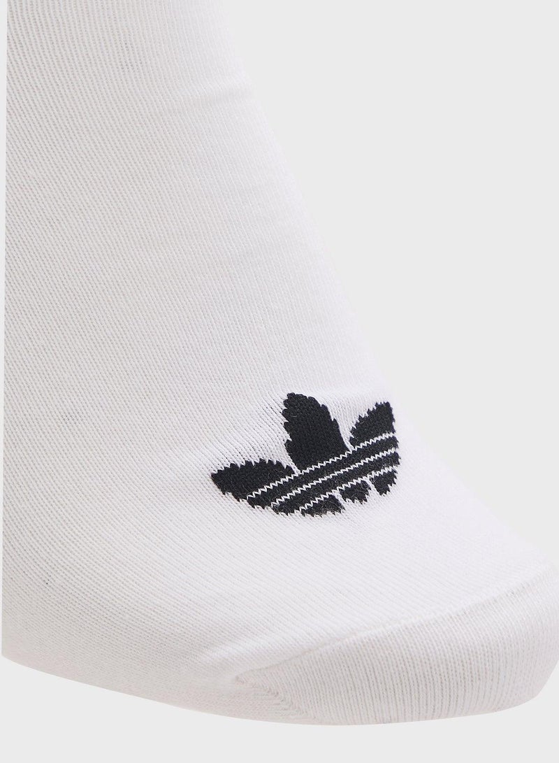 adidas Originals جوارب أديداس لاينر 3 قطع بيضاء أصلية - Image 5