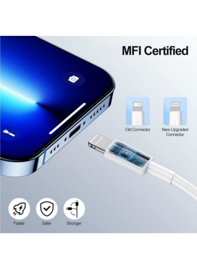 YINPAGE MFi Certified USB-C to Lightning Braided Cable [1M Durable & Heat Resistant] - Compatible with iPhone 14/13/12 Series, iPad |Fast Charging Support with  - Image 3