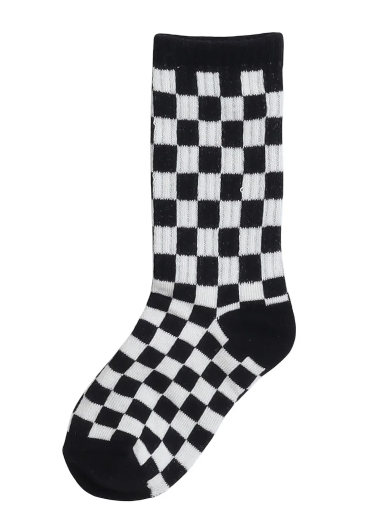 victor and jane 3 Pairs Checkered Crew Length Socks