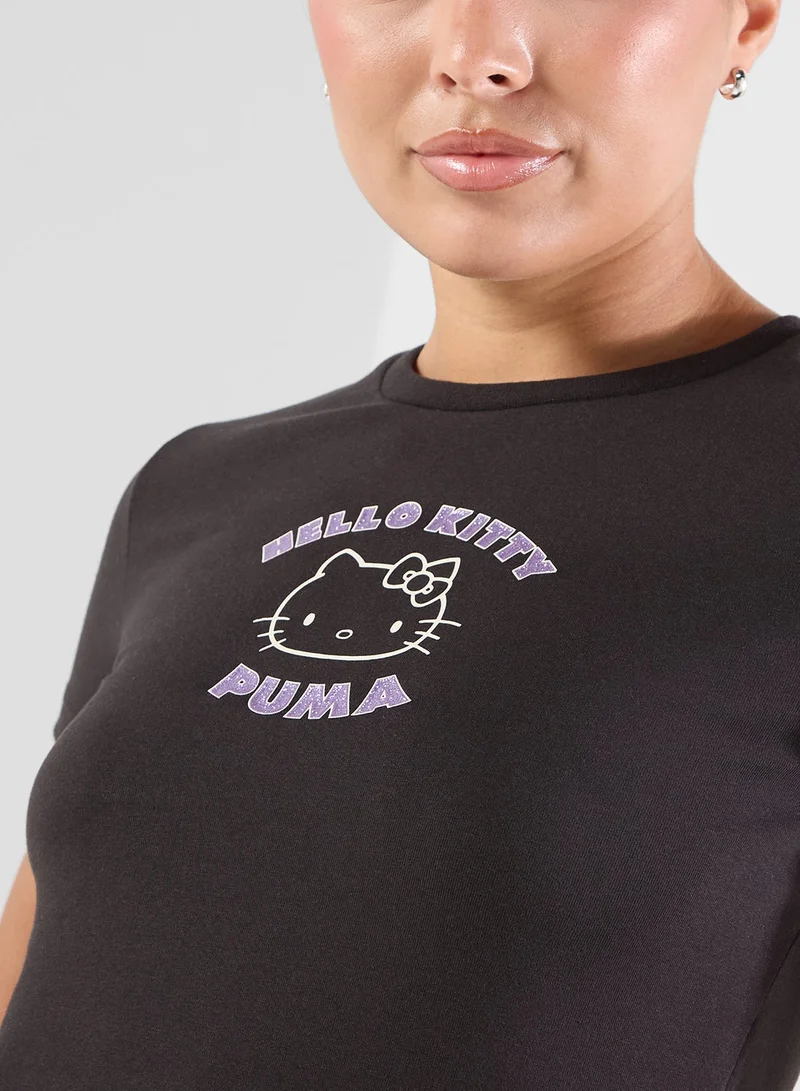 PUMA puma black Hello Kitty Graphic Baby T-Shirt for Women | Best Price UAE