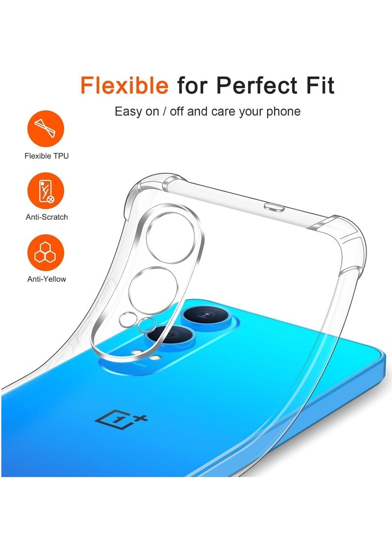 OnePlus Nord CE 4 Lite Case Cover Soft Silicone Ultra Clear Case Shockproof Protective Bumper Shell Corner Cover for OnePlus Nord CE 4 Lite - Image 5
