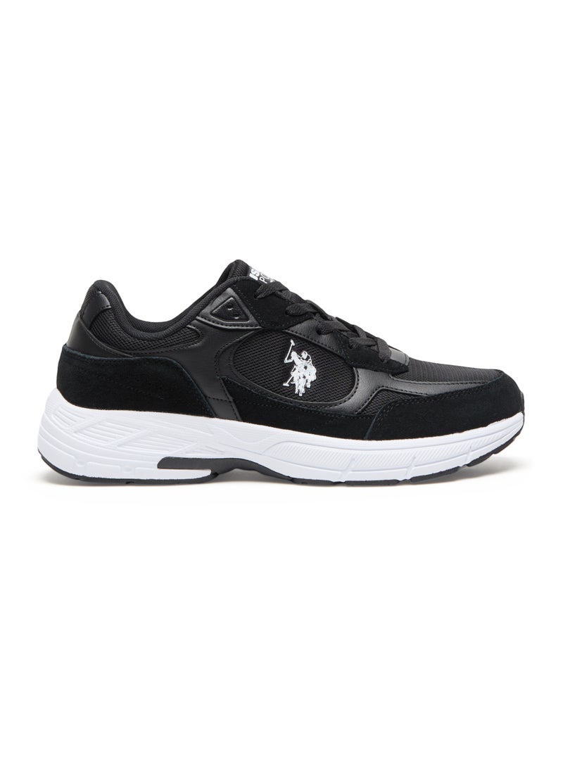 U.S. Polo Assn. Men's Black Low-Top Sneakers - Sleek Lace-Up Design, Comfortable and Versatile for Casual Outings  - Image 1