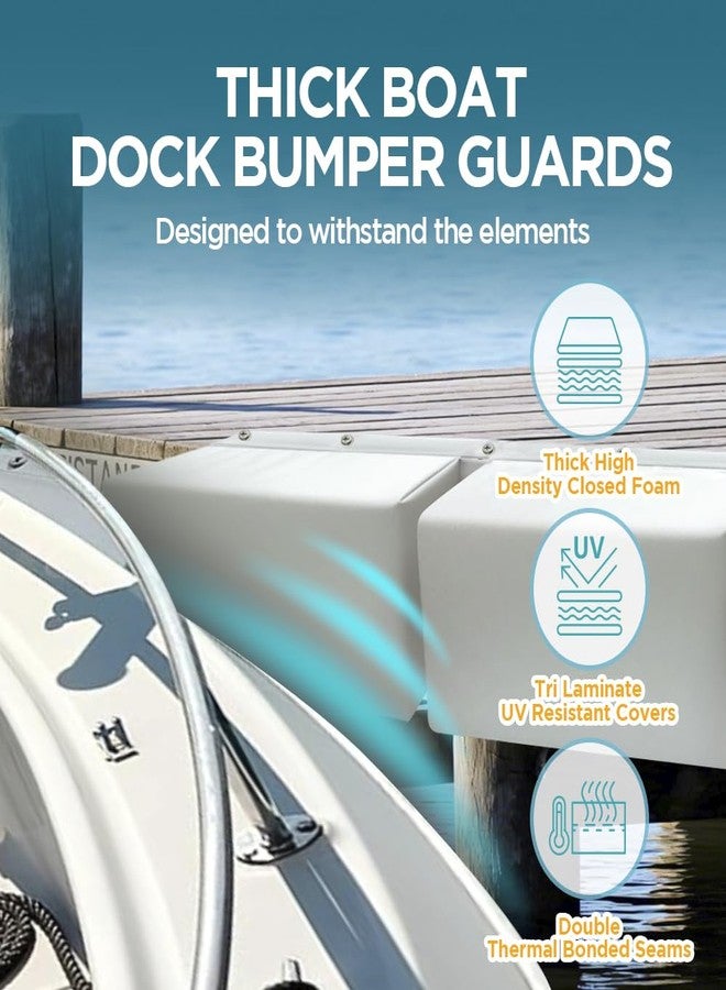Sebnux Dock Fender Bumper Boat Dock Bumpers Dock Guard for Dock Side Edge (White, 36 Inch) - Image 2