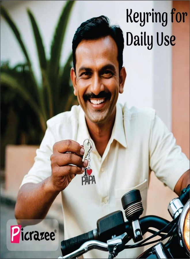 PICRAZEE Father’s Day Gift Combo Set - World’s Best Dad Trophy, Belt, Metal Keyring, Fridge Magnet & Greeting Card - Best Gift for Dad Papa Father Birthday Father’s Day (Trophy with Belt) - Image 4