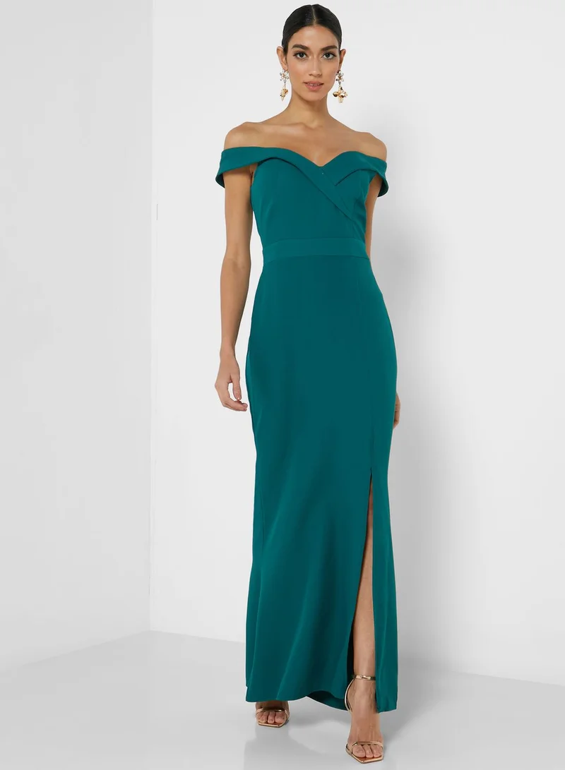 Ella Limited Edition Off-Shoulder Fitted Dress